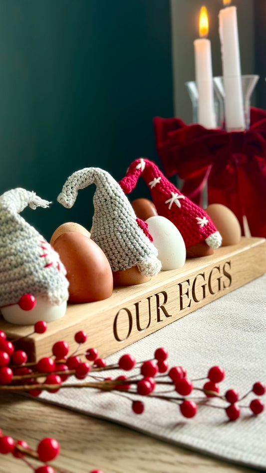 Personalised Oak 12 Egg Holder