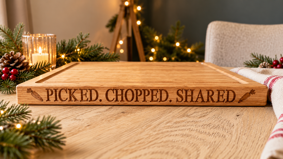 Personalised Solid Oak Chopping Boards