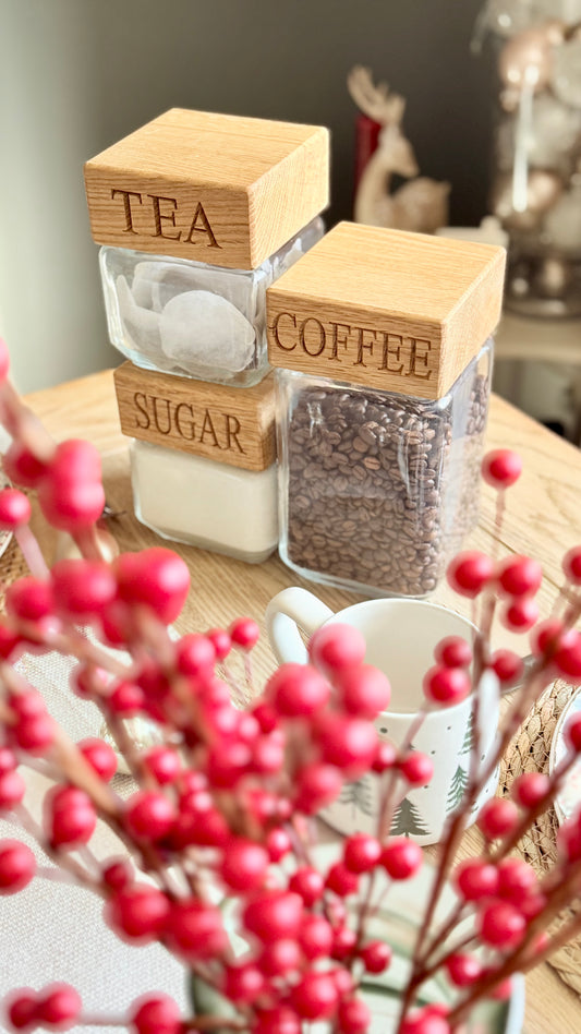 Jar Set- Tea, Coffee & Sugar