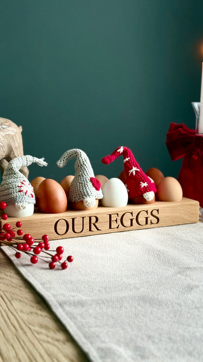 Personalised Oak 12 Egg Holder