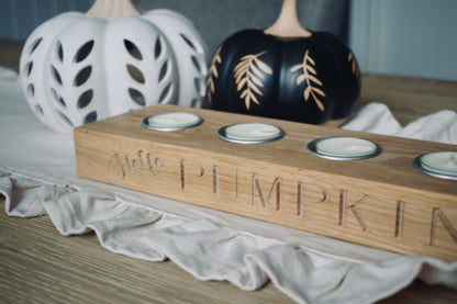 Hello Pumpkin Autumn Tea Light Holder